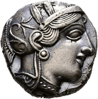 Athen (430 v. Chr.), Vorderseite Münze: Silber, Ø 24 mm, 17,09 g © Hamburger Kunsthalle