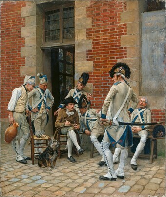 Ernest Meissonier (1815–1891), Das Porträt des Sergeanten, 1874, Öl auf Leinwand, 73 x 62 cm © Hamburger Kunsthalle / bpk, Foto: Elke Walford