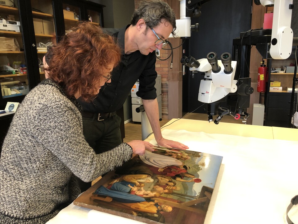 Kunsttechnologische Forschungen zur Staffeleimalerei der Nazarener   Foto: Hamburger Kunsthalle