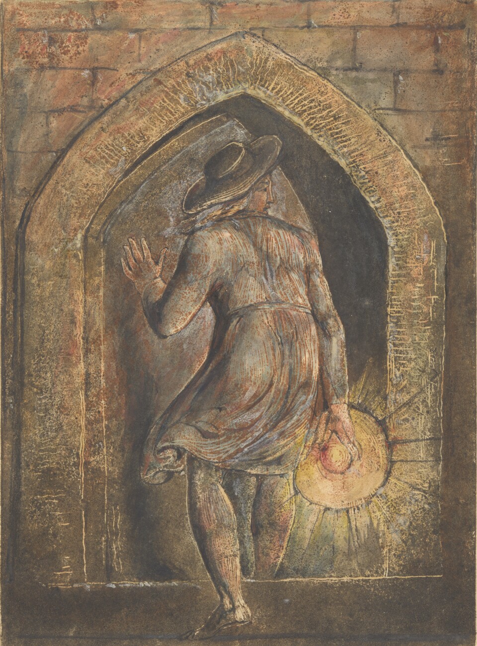 William Blake (1757–1827) Jerusalem, die Emanation des Riesen Albion (Jerusalem the Emanation of the Giant Albion) Tafel 1, Frontispiz (Plate 1, Frontispiece), 1804–1820, Privatsammlung © The Fitzwilliam Museum, University of Cambridge