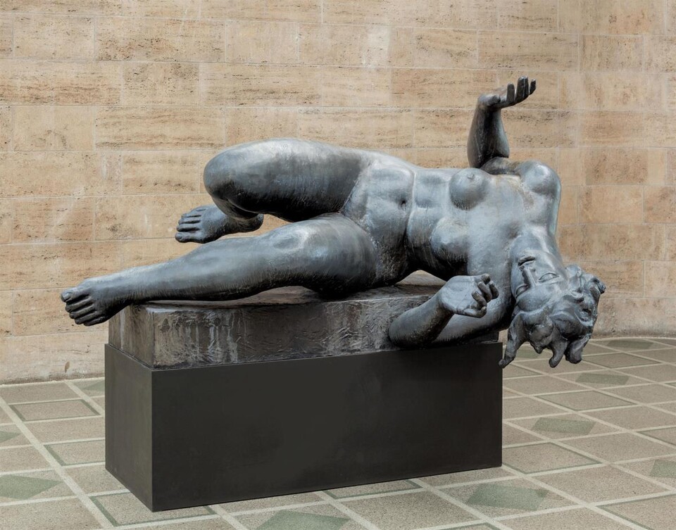 Aristide Maillol (1861 - 1944), Der Fluss, 1947, Blei, 124 x 230 x 163 cm © Hamburger Kunsthalle / bpk Foto: Christoph Irrgang Aristide Maillol (1861 - 1944), Der Fluss, 1947, Blei, 124 x 230 x 163 cm © Hamburger Kunsthalle / bpk Foto: Christoph Irrgang