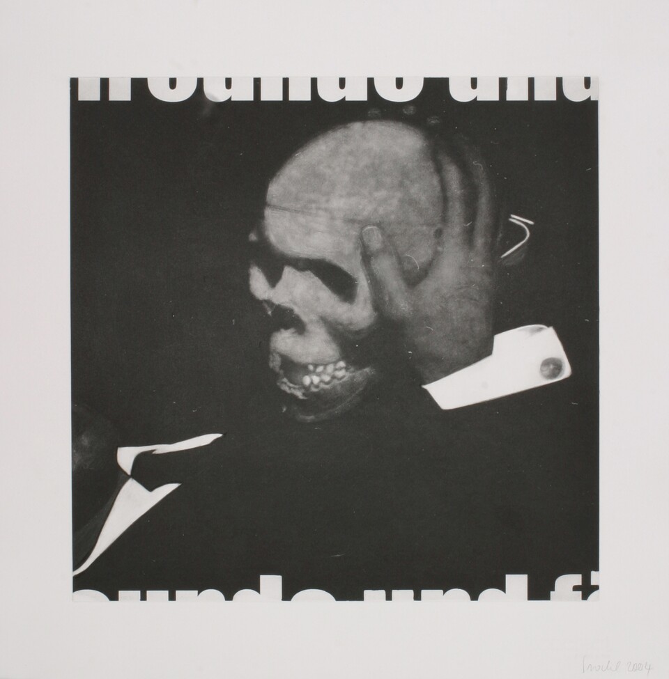 Rosemarie Trockel (*1952) Für Freunde und Förderer III, 2004, Hamburger Kunsthalle, Kupferstichkabinett, erworben 2004 von der Griffelkunst-Vereinigung Hamburg e. V. © VG Bild-Kunst, Bonn 2024 Foto: Griffelkunst-Vereinigung Hamburg e. V.