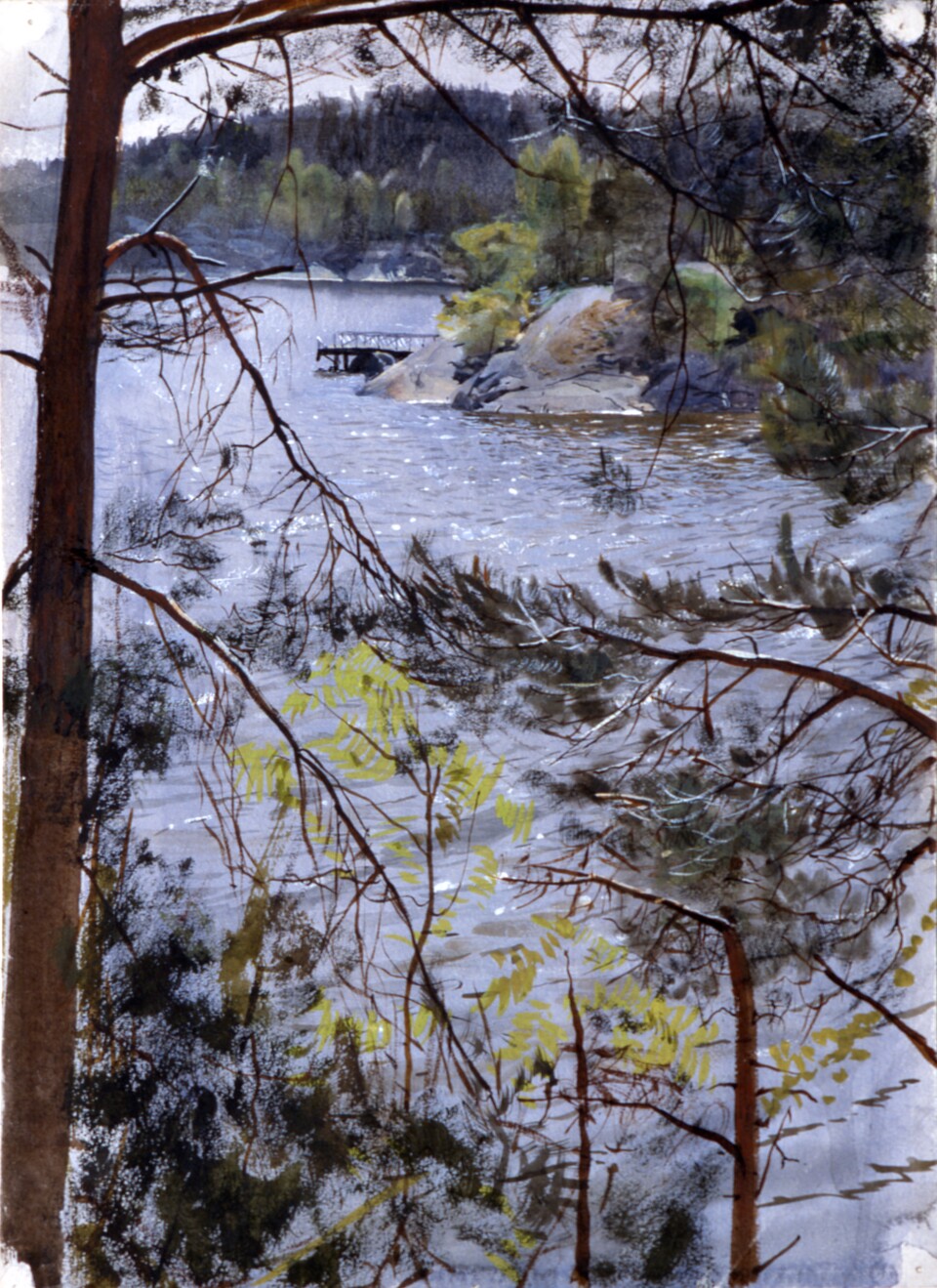 Anders Zorn (1860–1920), Die Kirchenbucht bei Lidingö, 1883, Zornmuseet, Mora © Zornmuseet, Mora Anders Zorn (1860–1920), Die Kirchenbucht bei Lidingö, 1883, Zornmuseet, Mora © Zornmuseet, Mora