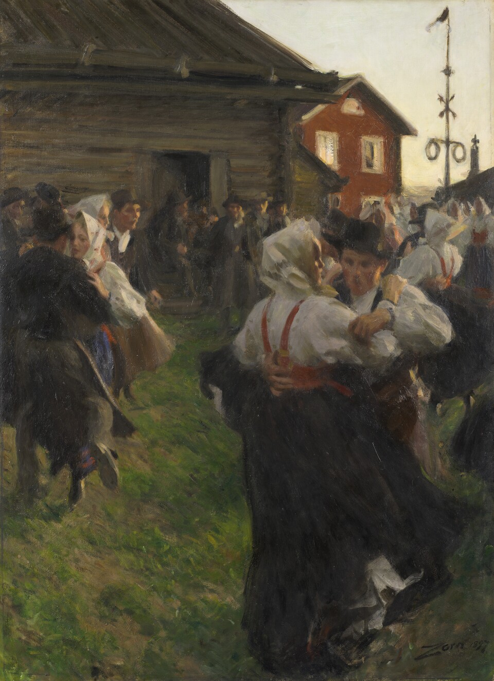 Anders Zorn (1860–1920) Mittsommertanz, 1897, Nationalmuseum, Stockholm © Nationalmuseum, Stockholm, Foto: Cecilia Heisser Anders Zorn (1860–1920) Mittsommertanz, 1897, Nationalmuseum, Stockholm © Nationalmuseum, Stockholm, Foto: Cecilia Heisser
