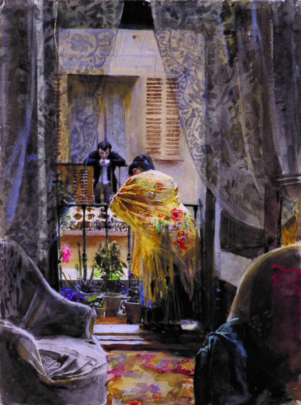 Anders Zorn (1860–1920), Über die Straße, 1884 Anders Zorn (1860–1920), Über die Straße, 1884