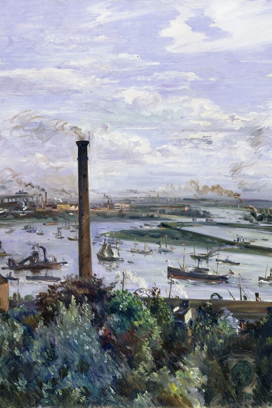 Lovis Corinth (1858 - 1925) Blick auf den Köhlbrand, 1911, Öl auf Leinwand, 114,5 x 135 cm, © Hamburger Kunsthalle / bpk Foto: Elke Walford.jpeg