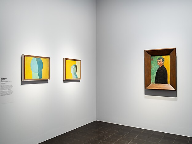 Ausstellungsansicht Maria Lassnig und Edvard Munch Malfluss = Lebensfluss Hamburger Kunsthalle 2026 Foto: Fred Dott, © Maria Lassnig Stiftung / VG Bild-Kunst, Bonn 2026